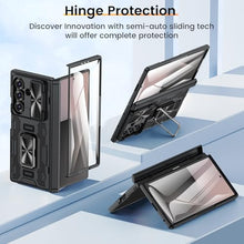 Load image into Gallery viewer, VEGO for Galaxy-Z-Fold-7-Case: Samsung Z Fold 7 Case with Slide Camera Cover &amp; Screen Protector Built-in 360° Kickstand Full-Body Drop Protection Rugged Case for Samsung Galaxy Fold7 5G 2025 -Black
