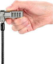 Load image into Gallery viewer, Kensington Universal 3-in-1 Combination Laptop Lock, Computer Security Locking Cable - Resettable Version (K62316WW), Black

