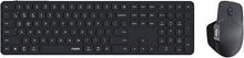 Load image into Gallery viewer, Rapoo 9560M Wireless Keyboard and Mouse Combo, Blade-Series E9550L 110-Key Ultra-Thin Keyboard and MT760SE Wireless Mouse, Support 4 Devices, Quiet, USB-C, Rechargeable, for Windows/Mac/Linux/Chrome
