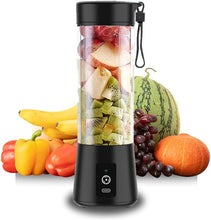 Load image into Gallery viewer, Lyrique Portable Blender: 400ml Personal Electric Blender for Shakes &amp; Smoothies, USB-C Rechargeable, Sharp Stainless Steel Blades with Efficient Mixing Function (Black)
