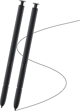 2 Pack Black Galaxy S22 Ultra Pen for Samsung Galaxy S22 Ultra 5G Touch Screen Stylus Pen Replacement Parts for Samsung Galaxy S22 Ultra S Pen NoBluetooth Function