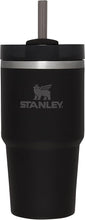 Load image into Gallery viewer, Stanley Quencher H2.0 FlowState Stainless Steel Vacuum Insulated Tumbler with Lid and Straw for Water, Iced Tea or Coffee, Smoothie and More, Black , 20 oz
