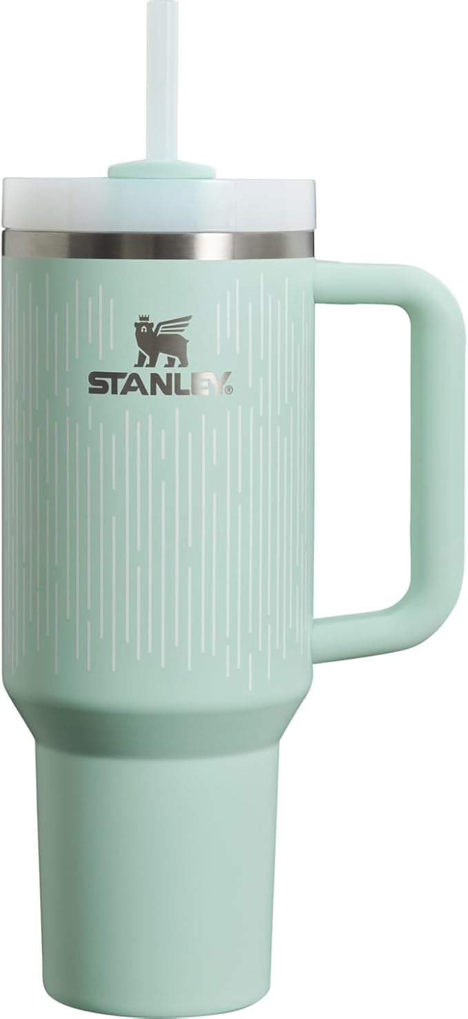 STANLEY The Clean Slate Quencher H2.0 FlowState™ Tumbler | 40 OZ, Soft Rain Mint