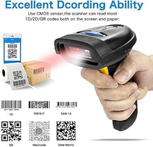 Load image into Gallery viewer, NETUM 2D Barcode Scanner, Compatible with 2.4G Wireless &amp; Bluetooth &amp; USB Wired Connection, Connect Smart Phone, Tablet, PC, 1D Bar Code Reader Work for QR PDF417 Data Matrix (NT-1228BL)
