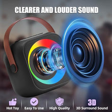 Load image into Gallery viewer, ZERFUN Mini Karaoke Machine for Kids Adults, Karaoke Microphone Wireless Microphones Rechargeable with Bluetooth Speaker, Girls Boys Kids Birthday Christmas Toys Gifts Presents, Black
