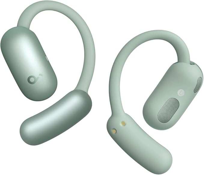Soundcore AeroFit 2 by Anker, Open-Ear Headphones, Adjustable Ear Hooks, Snug Fit, Rich Bass, Hi-Res Wireless Audio, 42H Play, Bluetooth 5.4, Wireless Charging, IP55, AI Clear Calls, Open-Ear Earbuds