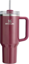 Load image into Gallery viewer, STANLEY Quencher H2.0 FlowState Stainless Steel Vacuum Insulated Tumbler with Lid and Straw for Water, Iced Tea or Coffee (Cherry Mocha, 40 oz)
