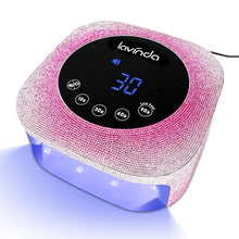 Load image into Gallery viewer, Lavinda UV Nail Lamp, 54W UV Light for Gel Nails with Rhinestones, Plug-in UV LED Nail Lamp Nail Light Fast Curing Lamp Nail Dryer for Gel Polish, Nail Supplies for Salon Home Use, Gradient Pink
