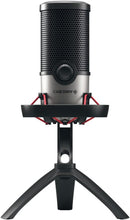 Load image into Gallery viewer, Cherry UM Series 3.0, 6.0 and 9.0 PRO RGB USB Microphone for PC, Mac, Gaming, Recording, Streaming, Podcasting, Studio and Computer Condenser. (UM 6.0 Silver)
