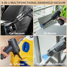 Load image into Gallery viewer, AX2V Handheld Vacuum Cordless Rechargeable - 2 in 1 Portable High Power Vacuum 16000PA Suction for Car with Cleaning Gel for Home, Pet, Car, Office
