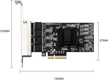 Load image into Gallery viewer, Quad-Port 2.5GBase-T PCIe Network Adapter RTL8125B 2500/1000/100Mbps PCI Express Gigabit Ethernet Card RJ45 LAN Controller Support PXE for Windows/Linux/MAC with Low Profile
