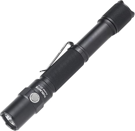 ThruNite Archer 2A C LED Rechargeable Flashlight, High 1000 Lumens AA Flashlight with Lanyard, IPX8 Waterproof Dual Switch Small Outdoor Light for Hiking, Camping, Everyday Use, EDC - CW