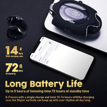 Load image into Gallery viewer, Wigfar Open Ear Headphones True Wireless Bluetooth Headphones, Ear Clip Earbuds, Sweat Resistant, Fast Charging, 24HRS Playtime, Open Ear Earbuds for Workout, Driving, Meeting, (E-88)
