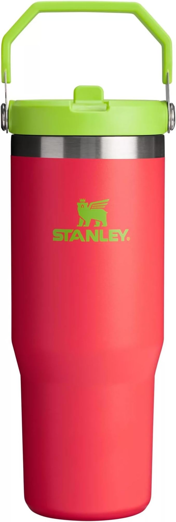 STANLEY Stainless Steel IceFlow Flip Straw Tumbler (Hibiscus, 30 oz)