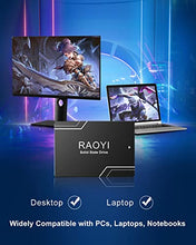 Load image into Gallery viewer, RAOYI 1TB Internal SSD SATA III 6Gb/s 2.5” Solid State Drive 3D NAND Flash Advanced SSD Hard Drive Up to 550MB/s SATA 3 SSD Upgrade Performance for PC Laptop
