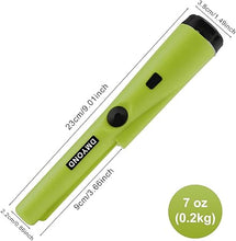 Load image into Gallery viewer, Dmyond Metal Detector Pinpointer, Professional Waterproof Handheld Pin Pointer Wand, Search Treasure Pinpointing Finder Probe with 9V Battery for Adults, Kids - Green
