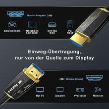 Load image into Gallery viewer, DGHUMEN 8K Fiber Optic HDMI Cables 10Ft, 48Gbps Ultra High Speed HDMI 2.1 Cable, 8K@60Hz 4K@120Hz, Compatible for PlayStation 5 PC HDTV, Male-to-Male?Gold Plated Connector?
