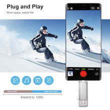 Load image into Gallery viewer, RAOYI 2 Pack 64GB USB C Flash Drive, 2 in 1 USB 3.0 Type C Dual OTG Metal Thumb Drive Jump Drive Memory Stick with Keychain Suitable for USB-C Smartphones, MacBook, Computers and Tablets (Silver)
