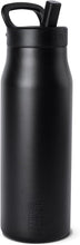 Load image into Gallery viewer, Simple Modern Water Bottle with Push Button Straw Lid | Ceramic-Lined Insulated Stainless Steel | Travel Water Bottles for Gym &amp; Sports | Leak Proof | Mesa Signature Collection | 34oz, Midnight Black
