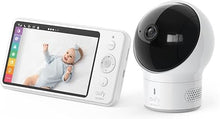 Load image into Gallery viewer, eufy Security Baby Monitor Spaceview E110 with Security Camera and 2-Way Audio, 720p HD Resolution, Night Vision, 5&quot; Display, 110° Wide-Angle Lens Included, Lullaby Player, Sound Alert, Upgraded
