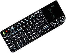 Load image into Gallery viewer, Rii 2.4G Mini Wireless Keyboard with Touchpad,Laser Pointer with Remote Control,Backlit Portable Keyboard Controller with USB Receiver for Windows/Mac/Android/PC/Tablets/TV/Xbox/PS3. V3-Black
