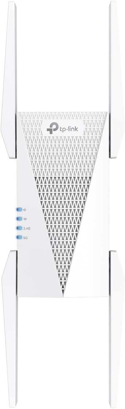 TP-Link AX5400 WiFi 6 Range Extender with Ethernet Port | Internet Signal Booster for Home | Tri-Band Wireless Repeater Amplifier | Built In Access Point Mode | APP Setup | OneMesh Compatible (RE815X)