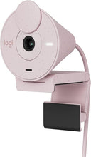 Load image into Gallery viewer, Logitech Brio 300 Full HD Webcam with Privacy Shutter, Noise Reduction Microphone, USB-C, certified for Zoom, Microsoft Teams, Google Meet, Auto Light Correction - Rose
