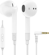 Load image into Gallery viewer, LUDOS FEROX Wired Earbuds in-Ear Headphones, 5 Year Warranty, Earphones with Microphone, Noise Isolation Corded for 3.5mm Jack Ear Buds for iPhone, Samsung, Computer, Laptop, Kids, School Students
