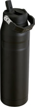 Load image into Gallery viewer, Stanley IceFlow Flip Straw 2.0 Water Bottle 36 OZ | Built-In Straw with Larger Opening | Lightweight &amp; Leak-Resistant | Insulated Stainless Steel | BPA-Free | Black 2.0
