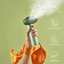 Load image into Gallery viewer, G6 2-in-1 Portable Steamer for Clothes and Iron for Clothes, Just 0.7lbs Lightly, 10 Minutes of Continuous Steam, 900W Light Steamer for travel and home (yellow)
