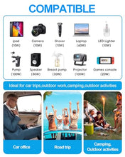 Load image into Gallery viewer, 300W Car Power Inverter - YSOLX Dual DC 12V to 110V AC Car Outlet Adapter to Wall Plug, 24W Fast Charging USB-C&amp;USB-A, Portable ?Charger Converter with for Laptops, Phones
