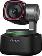 Load image into Gallery viewer, OBSBOT Tiny 2 &amp; Smart Remote Combo, AI-Powered PTZ 4K Webcam with 1/1.5’’ CMOS, Motion Tracking &amp; All-Pixel Auto Focus, Voice Control, Gesture Control, PixGain HDR, Beauty Mode for Streaming
