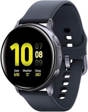 Load image into Gallery viewer, SAMSUNG Galaxy Watch Active 2 (40mm, GPS, Bluetooth) Smart Watch with Advanced Health Monitoring, Fitness Tracking, and Long Lasting Battery, Aqua Black (US Version)
