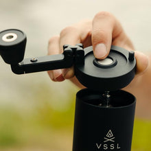 Load image into Gallery viewer, VSSL Java G45 Coffee Manual Coffee Grinder, Up To 45 Gram Capacity, Stainless Steel Conical Burr, Black

