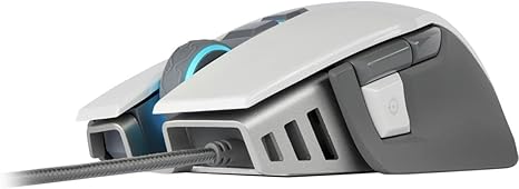 Corsair M65 RGB Elite - FPS Gaming Mouse - 18,000 DPI Optical Sensor - Adjustable DPI Sniper Button - Tunable Weights - White