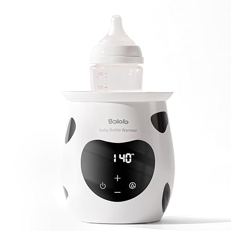 Baby Bottle Warmer, Fast Baby Bottle Warmer for Breastmilk and Formula, with Precise Temperature Control, Easy-to-use,Large Diameter, BPA-Free