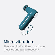 Load image into Gallery viewer, MyoLite Percussion Massage Gun - Deep Tissue Muscle Relief, Quiet &amp; Portable, Cordless with 4 Attachments and Travel Case (Nobol Blue)
