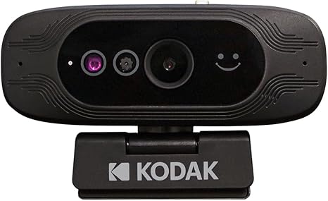 JPL Kodak Webcam | Business 1080p HD Video Conferencing Camera | Windows Hello Compatible Facial Recognition & Built-in Privacy Lens Cover | Plug & Play Solution