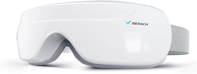 MERACH Eye Massager with Heat, Compression for Eye Strain Relief, Relieve Eye Fatigue, Birthday Christmas Gifts for Family, Women, Wife