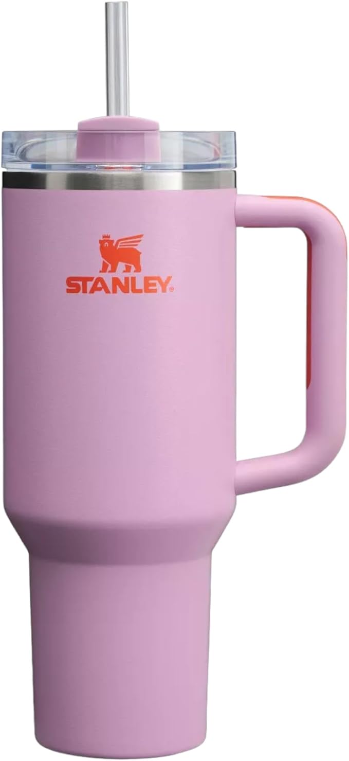 STANLEY Quencher H2.0 FlowState Stainless Steel Vacuum Insulated Tumbler with Lid and Straw for Water, Iced Tea or Coffee (Deep Purple, 40 oz) (Amethyst, 40 oz)