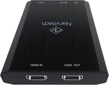 Load image into Gallery viewer, NJ500, 4K External Capture Card. 4K60/2K144/HD240 Passthrough, Stream and Record in 4K30 with ultra-low latency on PS5, Xbox X/S, in OBS and more, on PC and Mac. Supports Party Chat capture.
