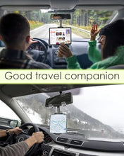 Load image into Gallery viewer, Wukanleng Car Rear View Mirror Tablet Holder, RearView Mirror Phone Mount with Universal 360 ° Rotatable Retractable Arm for Car SUV Truck Fits iPad Pro 12.9/Air/Mini, Galaxy Z, Garmin, 4-13'' Devices
