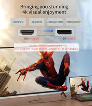 Load image into Gallery viewer, SWITCHFLUX HDMI to Displayport Adapter [2 Pack], 4k@60Hz HDMI to Displayport Converter, Aluminium HDMI Male to DP Female Adapter Compatible with PC, Graphics Card, Laptop and More, 1.96 inch, Grey
