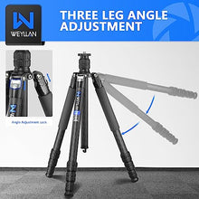 Load image into Gallery viewer, Weyllan Carbon Fiber Camera Tripod Stand, 65.2&#39;&#39; Monopod, 29mm Travel Tripod for Dslr Camera Sony Nikon Canon Fuji
