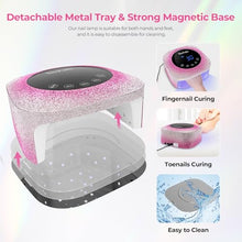 Load image into Gallery viewer, Lavinda UV Nail Lamp, 54W UV Light for Gel Nails with Rhinestones, Plug-in UV LED Nail Lamp Nail Light Fast Curing Lamp Nail Dryer for Gel Polish, Nail Supplies for Salon Home Use, Gradient Pink
