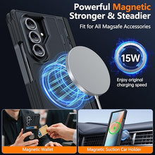 Load image into Gallery viewer, Oterkin Magnetic for Samsung Galaxy Z Fold 7 Case Built-in Screen Protector [Thinner S Pen Holder &amp; Kickstand] [Fit for MagSafe] [Hinge Protection] Full Body Shockproof Phone Case for Z Fold 7, Black
