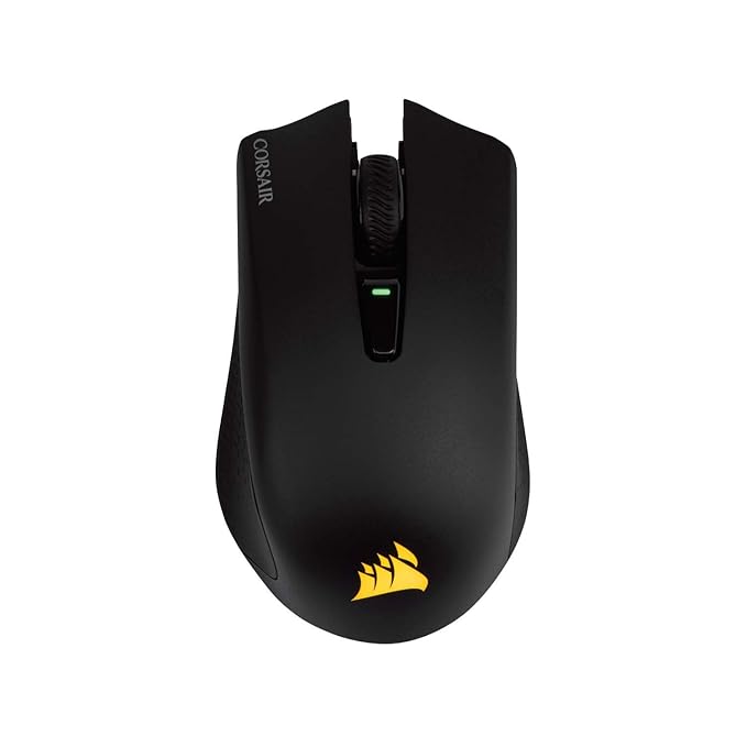 Corsair Harpoon RGB Wireless Gaming Mouse-Backlit RGB LED, 10000 DPI, Optical - Black