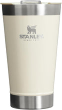 Load image into Gallery viewer, Stanley Classic Stay Chill Vacuum Insulated Pint Tumbler, Stainless Steel Beer Mug with Built-in Bottle Opener, Double Wall Rugged Metal Drinking Glass, Dishwasher Safe, 16 Oz, Cream Gloss
