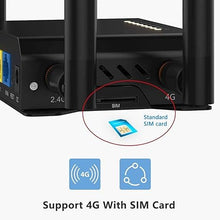 Load image into Gallery viewer, 4G LTE Router, 300 Mbps Cat4 Wireless Wi-Fi Router, with Industrial Grade Metal Case/Detachable External Antennas/SIM Card Slot Unlocked/USB Port, WE826-T
