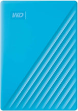 Load image into Gallery viewer, WD 4TB My Passport, Portable External Hard Drive, Blue, backup software with defense against ransomware, and password protection, USB 3.1/USB 3.0 compatible - WDBPKJ0040BBL-WESN
